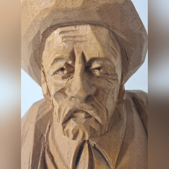 Caron Folk Art Quebec Wood Carving Basswood Vintage 1960s-70s - Picture 5 of 12